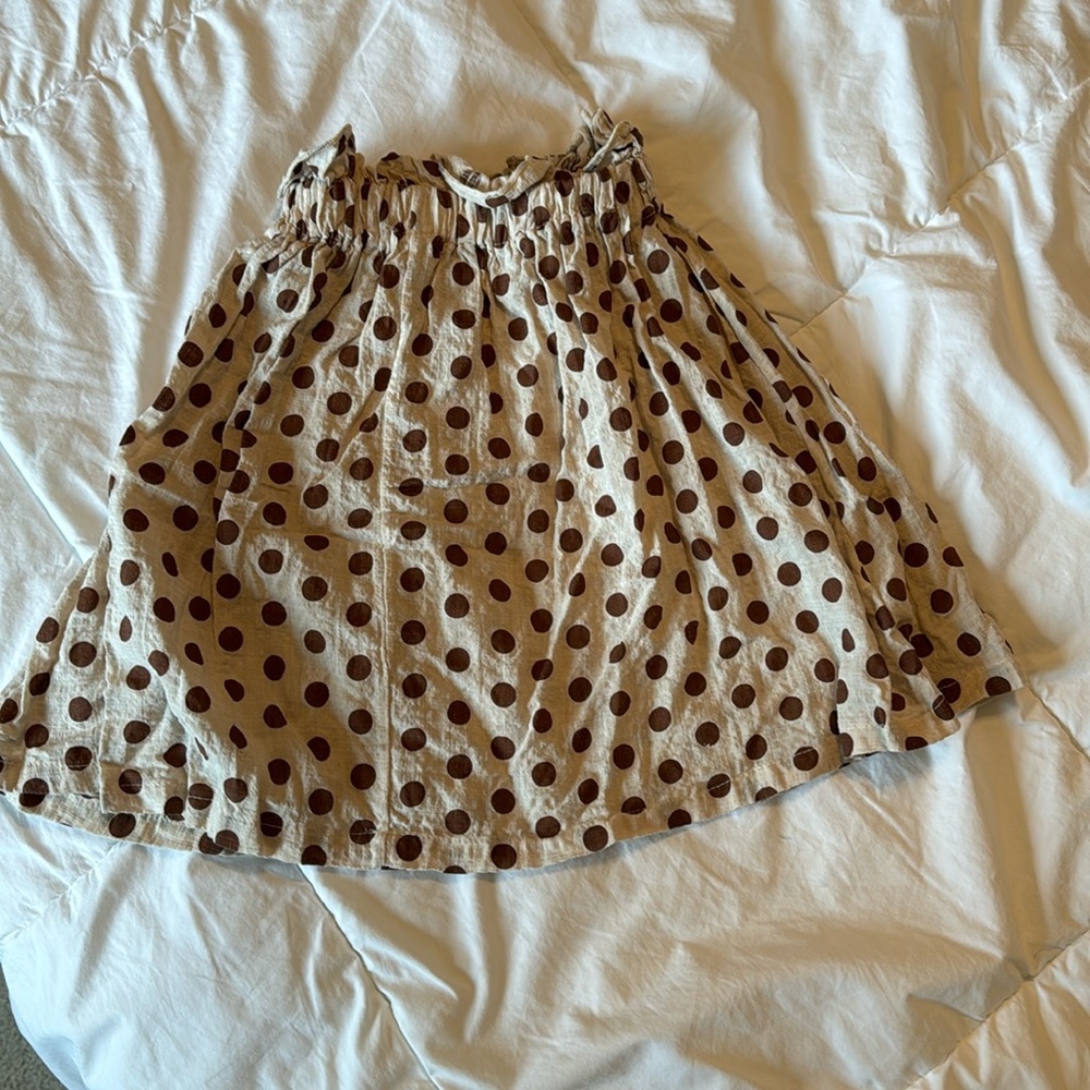 Pepper Kids Mid Length Polka Dot Skirt